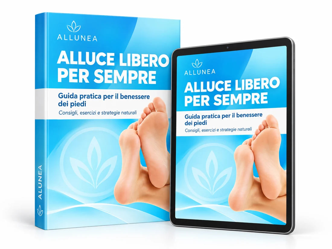 Copertina della guida ALLUNEA per il benessere dei piedi